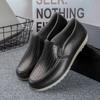 Sapatos de chuva de cano baixo boca rasa masculina overshoes moda verão antiderrapante impermeável resistente ao desgaste botas de chuva cozinha canteiro de obras proteção do trabalho sapatos de borracha