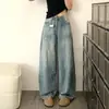 Jeans de Pierna Recta para Mujer con Forma de Pera, Diseño Retro, Nuevo Estilo de Verano, Tallas Grandes, Cintura Alta, Adelgazantes, Pierna Ancha