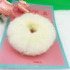 Anel de cabelo de pelúcia com cores doces para outono e inverno, anel de cabelo macio e ceroso, faixa de cabelo para meninas, acessórios de cabelo com corda doce