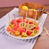Venta al por mayor de fábrica Tenedor Desechable de Bambú Tenedor de Fruta de Bambú Tenedor de Fruta para KTV y Discotecas Tenedor de Dos Púas Tenedor de Fruta para el Hogar