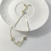 Celebridade da Internet Popular Pulseira de Moda com Micro-Pavimentação de Madrepérola com Puxador Feminina de Luxo Leve Doce Temperamento Pulseira de Moda