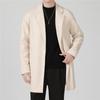 Abrigo de Lana para Hombre Traje de Otoño e Invierno Gabardina Gruesa de Largo Medio Top de Estilo Coreano Traje Casual Abrigo de Lana para Hombre