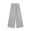 Calça Reta Solta ALINDM Plus Size para Mulheres Plus Size, Casual 100kg Cintura Alta Emagrecimento Calças de Perna Larga com Caimento para Mulheres