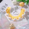 Collar para cachorro de gatito, bufanda tejida a ganchillo hecha a mano, accesorios de lana para perros, accesorios para fotos, linda toalla resbaladiza