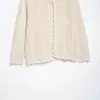 Venta al por mayor transfronteriza 2026 Moda europea y americana casual simple de un botón botón oculto tejido de malla cárdigan ropa de mujer A37328