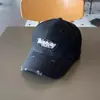 Gorra de Béisbol Bordada con Letra Estilo Coreano Celebridad de Internet Desgastada para Mujer de Alta Calidad Moderna Protección Solar Visera Dura Versátil Gorra de Pico