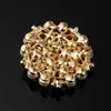Broche Moda Coreana Incrustaciones de Pedrería Pin de Copo de Nieve Corsage para Mujer Accesorios de Ropa Joyería Al por Mayor Perla