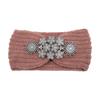 Europa y Estados Unidos banda para el pelo de punto con diamantes brillantes diadema de lana acanalada transfronteriza accesorios para el pelo facial de yoga tocado de presión para la cabeza retro
