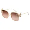 [Personalizado] Gafas de Sol de Moda Europeas y Americanas con Mariposas Personalizadas y Diamantes para Mujer, Gafas de Sol con Montura de Metal, Gafas de Protección Solar Transfronterizas