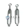Tensor de Cuerpo Abierto de Hierro Galvanizado Hierro Fundido Maleable Tornillo Tensor Tensor de Cable de Acero Gancho de Ajuste de Línea Apretar/Aflojar