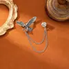 ¡Guau!Corona Retro Europea y Americana Cadena de Borla Moda Ropa Formal Lujo Ligero Gama Alta Accesorio de Pedrería Broche