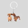 Chaveiro plano 2D pingente de mochila de férias cachorro de desenho animado criativo acrílico pequeno presente para eventos transfronteiriços