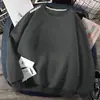 Sudadera de Cuello Redondo para Hombre, Marca de Tendencia Otoñal, Versátil Estampada Holgada de Manga Larga, Atuendo Unisex para Pareja, Top de Estudiante