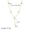Nuevo Collar de Acero de Titanio con Zirconia de Oro de 18k Ins de Alto Grado Lujo Ligero con Incrustaciones de Diamantes Cadena Clavicular de Acero Inoxidable Traje de Joyería