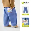 Denim Resistente al DesgastePantalones Vaqueros para Niños Dudu Colección Otoño Pantalones para Niños Pantalones Largos para Niñas Ropa de Moda para Bebés