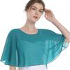 Chal de gasa europeo y americano para mujer, capa fina de gasa para novia y protección solar, camisa de gasa transpirable, fina, cuello redondo, venta al por mayor para mujer