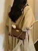 Bolso de hombro con cadena bordada de patrón de rombos, nuevo estilo 2026, versátil, moderno y elegante, se puede llevar como bolso de hombro, bolso cruzado o bolso de axila
