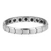 Jóias Transfronteiriças Aliexpress Mais Vendidas para Homens e Mulheres, Pulseiras Magnéticas de Aço Inoxidável Modernas e Simples, Pulseiras Exquisitas de Aço Titânio