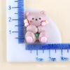 Materiales para Decoraciones de Fundas de Teléfono de Resina de Pegamento Cremoso para Bricolaje: Oso de Queso, Conejito Lindo, Dijes de Animales para Zapatos Crocs
