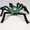Decoración de Halloween Araña festival de fantasmas accesorios de terror simulación calavera araña grande 75cm felpa juguete de araña
