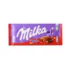 Chocolate importado de Alemania MILKA plato grande sándwich de leche de avellana tarjeta maravillosa chocolate de burbujas de panal