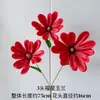 Flor Artificial de Magnolia Estrella de la Fortuna Impresa en 3D Magnolia Adorno Decorativo para Boda Hogar Hotel Flor Artificial al por Mayor Transfronterizo