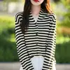 Nuevo Otoño Transfronterizo Lana Fina Top Sencillo Suave Cuello en V Cárdigan de Punto Elegante Abrigo de Manga Larga Venta al por Mayor