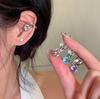 Clip para Cartílago de Oreja con Línea de Zirconia de Destello de Bombilla Pequeña, Temperamento Único y Hermoso, Lujo Ligero de Alta Gama, Adorno para la Cabeza de Oreja a la Moda