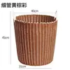Cesta de almacenamiento para ropa sucia amarilla para uso doméstico, cesta de lujo ligero, cesta para dormitorio, cesta de almacenamiento de ratán, cesta para baño