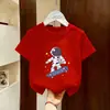 Camiseta de Algodón Puro para Niños Verano Manga Corta 2026 Nueva Elegante y Moderna Prenda Superior para Niños Moda Infantil