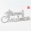 Letrero de Carta Inglesa de Feliz Navidad Colgante de Árbol de Navidad Plástico Plano Señal para Ventana Adorno de Muñeco de Nieve Luz Nocturna