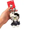 Chaveiro Pingente de Boneca de Pelúcia Fofa de Verão Decoração de Bolsa Brinquedo Pingente Simples de Boneca de Pelúcia