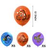 Juego de globos de Buscando a Nemo, suministros decorativos para fiestas de cumpleaños infantiles, globos de látex, globos submarinos