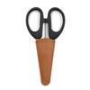Tijeras de corte de tela a medida funda de cuero pinzas multiusos oblicuas herramienta para recortar cejas de belleza peluquería funda de cuero para almacenamiento de tijeras