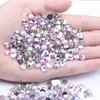 Selección estricta de taladro de resina plano color AB base plateada 2-6MM14 multicolor opcional Accesorios para uñas DIY