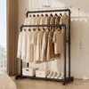 Perchero de Pie Sencillo para Habitación Interior Colgador de Ropa de Pie Almacenamiento de Ropa para Dormitorio del Hogar Colgador de Ropa