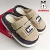 Chinelos de algodão Babu bean masculinos e femininos para interior, quentes, tamanhos 36-45 BD8039