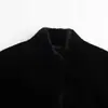 Al por mayor transfronterizo y2g Europeo y Americano 2023 otoño e invierno Nuevo elegante efecto piel sintética chaqueta abrigo de aviador para mujer