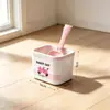 Pá para areia de gato, pá de metal para areia de gato, base de armazenamento de aço inoxidável, pá para fezes de gato com furos finos, acessórios para caixa de areia grande