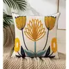 Nuevo Estilo Toalla Flor de Algodón Bordada Funda de Cojín Bordada Tela para el Hogar Mesita de Noche Bolsa Suave Cojín Decorativo para Sofá Cojín