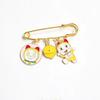 Doraemon de dibujos animados Doraemon Doraemon Gato Robot Broche Cintura Ajustada Pin Personalizado Botón Antiluz Insignia de Oso Accesorios Combinables
