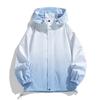 Jaqueta com capuz masculina, nova moda degradê, estilo Hong Kong, para áreas externas, à prova d'água e vento, em estoque, atacado, primavera e outono de 2024