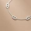 Pulsera Nariz de Cerdo de Plata S925 Nalan para Mujer, Cadena Tipo Tanque Minimalista, Estilo Ins Versátil, Joyería Xiaohongshu S4761