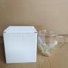 Taza Creativa Transfronteriza de Vidrio de Borosilicato Alto con Flores Secas Nueva Simple Aislada de Doble Capa para el Hogar Taza de Alto Valor Venta al por Mayor