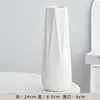 Jarrón de Cerámica Recipiente para Flores Blancas Cultura del Agua Nórdico Moderno Creativo Sala de Estar Arreglo de Flores Secas Recipiente Decorativo Adorno de Escritorio