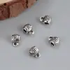 Plata de ley S925 accesorios de cuentas de 3 agujeros pulsera brillante vintage accesorios colgante DIY material de cuentas hecho a mano al por mayor