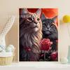 Pintura de diamante DIY transfronteriza de Amazon, lindo gato, imagen grupal, diamante redondo, diamante completo, pintura decorativa para sala de estar y dormitorio, venta al por mayor