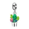Cactus de Dibujos Animados de Venta Caliente Transfronteriza Stitch Colgante con Goteo de Aceite Estrella de Mar Hecha a Mano DIY Cuentas de Estrella Accesorios para Joyería con Agujero Grande