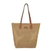 Bolso de Mano Tejido de Gran Capacidad para Mujer 2026 Nuevo Bolso de Paja Calado de Verano Bolso de Hombro de Moda Bolso de Playa Casual
