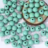 Contas de Madeira Maciça Multicores, Contas Redondas de Madeira Natural Coloridas, Acessórios de Materiais para DIY de Pulseira Colar de Joias Feitas à Mão